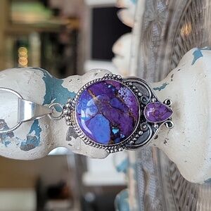 Sundance Purple and Silver Necklace